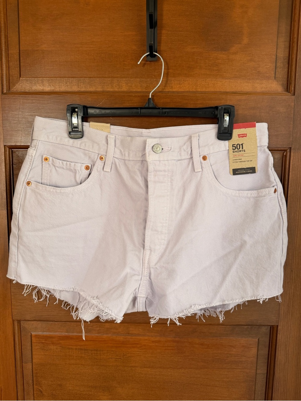LEVIS 501 LAVENDER DENIM SHORTS 🦄